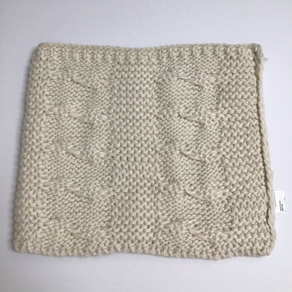 Chunky Knit Infinity Funnel Scarf Women’s Ivory Cream Thick Yarn Neck Warmer - Picture 10 of 13